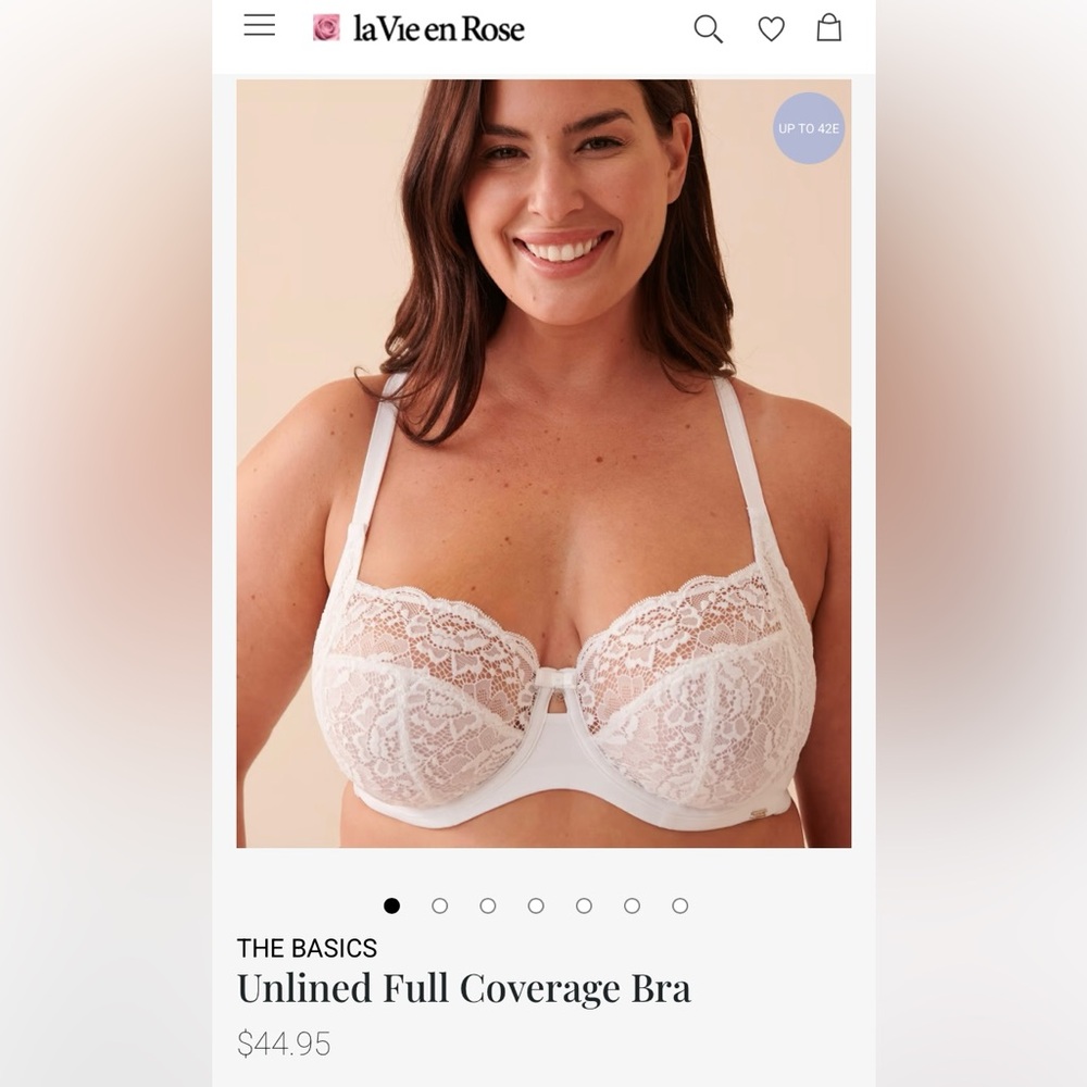 ⭐️Unlined Full Coverage Bra 38D